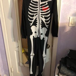 Skeleton onesie for adult